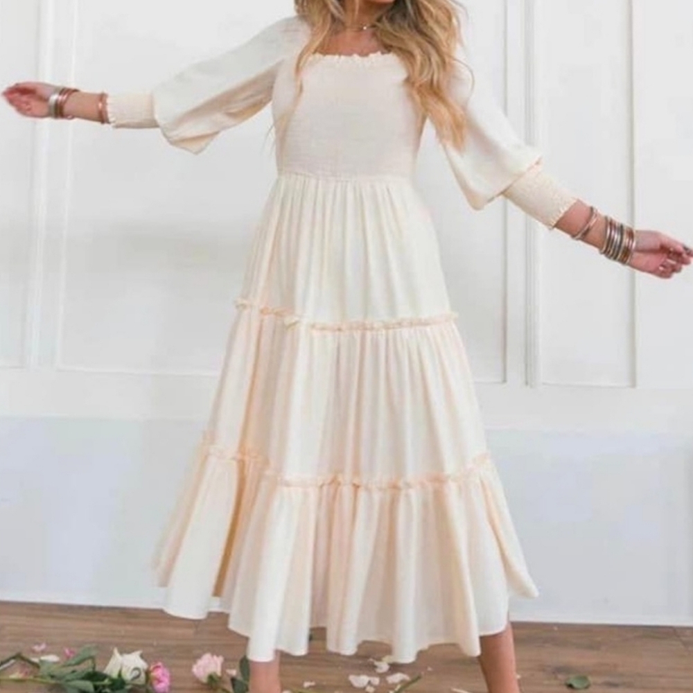 11/12 Buttercream ivycityco dress.